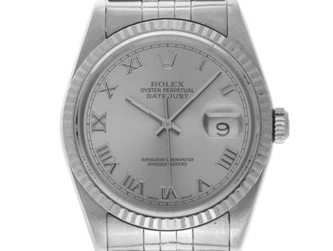 Rolex Datejust Ref.16234 1991 Box&Beschreibung sehr gut Vintage Datejust Stahl 18kt Weißgold Jubilé Armband