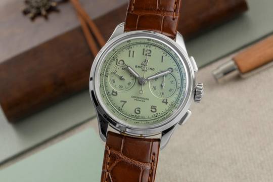 Breitling Top Time Premier Chronograph Stahl Handaufzug Herrenuhr AB0930D31L1P1 B&P 2026