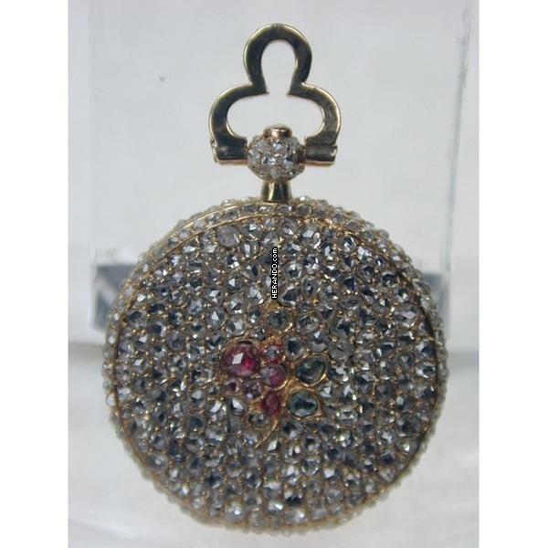 Thumbnail von Patek Philippe & Co. Sackermann Miniatur Diamant Taschenuhr von 1850 </h1>