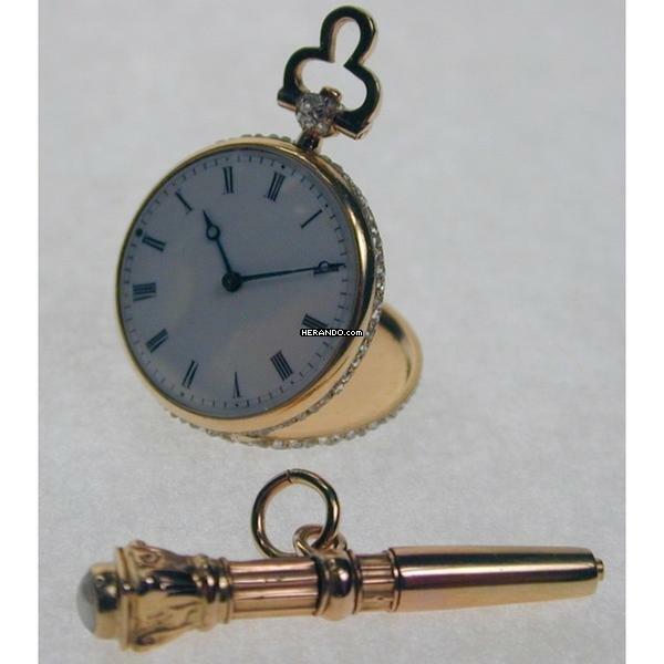 Thumbnail von Patek Philippe & Co. Sackermann Miniatur Diamant Taschenuhr von 1850 </h1>