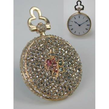 Patek Philippe & Co. Sackermann Miniatur Diamant Taschenuhr von 1850 </h1>