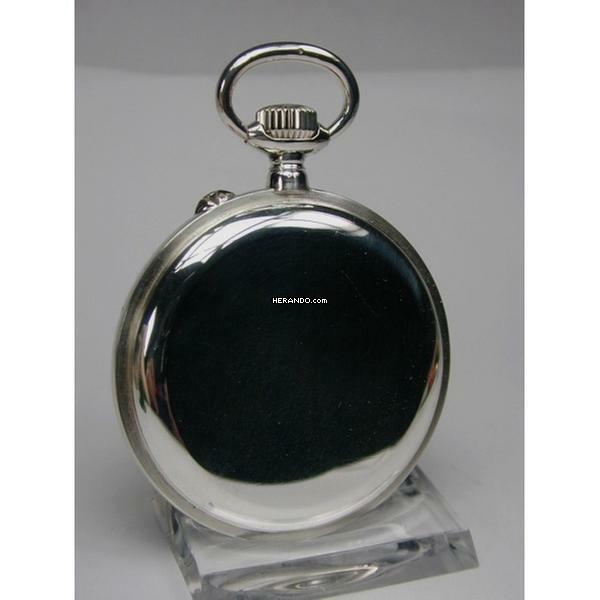 Thumbnail von A. Lange & Söhne . Silberne Beobachtungs-Taschenuhr Auf & Ab Gangreserve