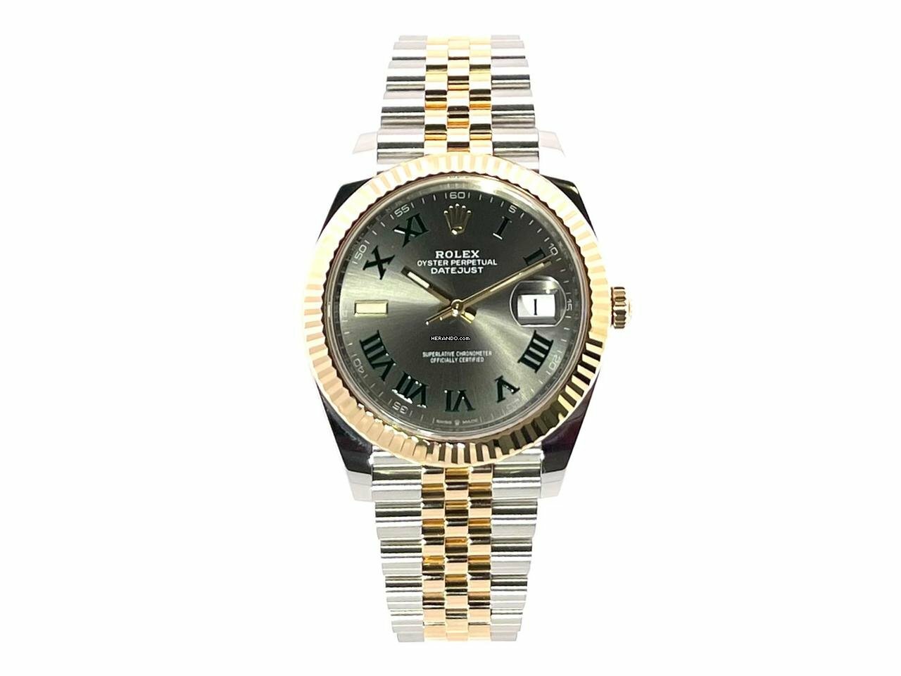  Rolex Datejust 41 Edelstahl Gelbgold 126333 Slate Jubile-Band </h1> 