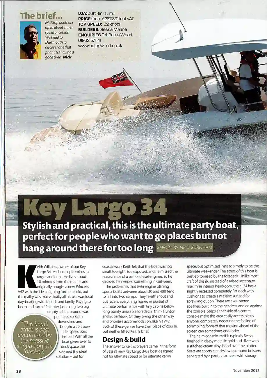 Sessa Marine Key Largo 34 LB Sessa Key Largo 34