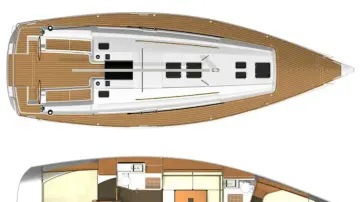 Thumbnail von Dufour 405 Grand Large Jelly Bean