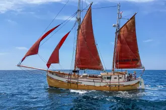 Thumbnail von Vintage Norwegian Double Ended Ketch