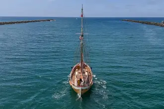 Thumbnail von Vintage Norwegian Double Ended Ketch