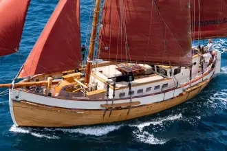 Thumbnail von Vintage Norwegian Double Ended Ketch