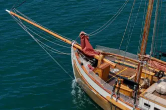 Thumbnail von Vintage Norwegian Double Ended Ketch