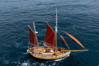 Thumbnail von Vintage Norwegian Double Ended Ketch
