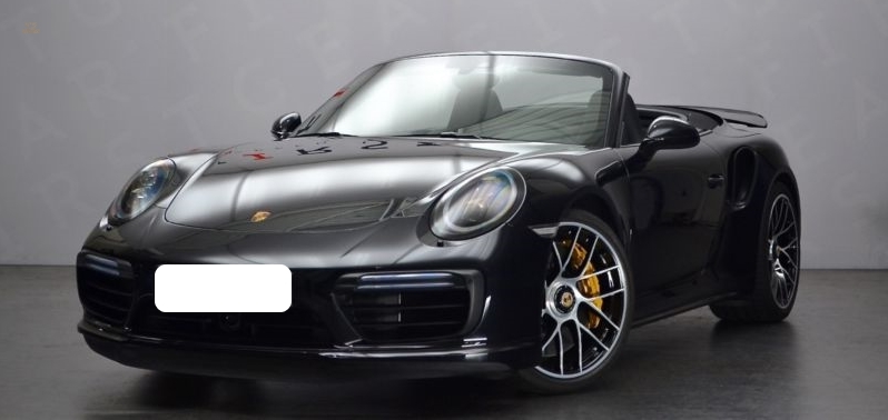 Porsche 911 Turbo S Cabrio Tiefschwarzmetallic