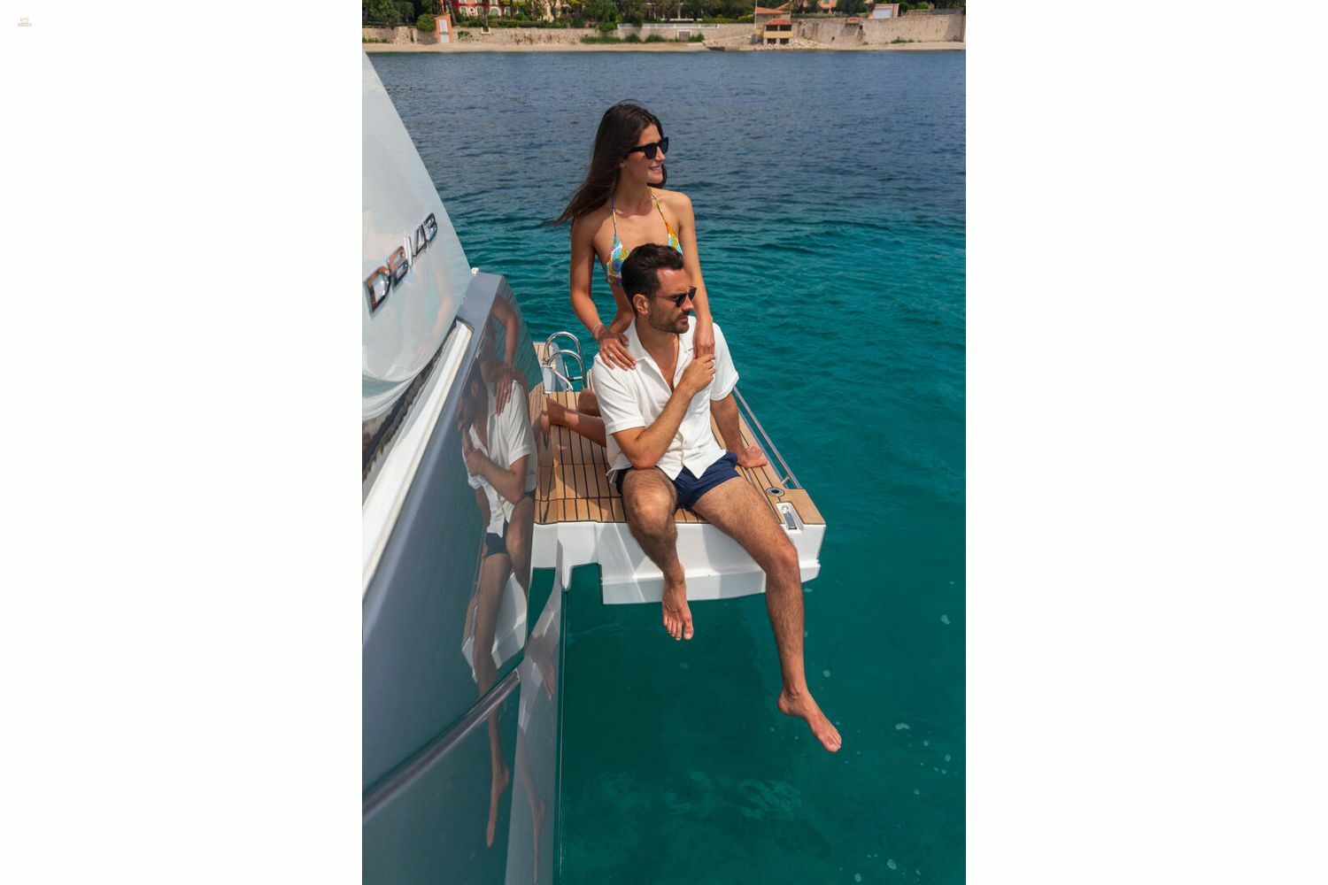 Jeanneau DB 43 inboard - relaxing on the port side terrace
